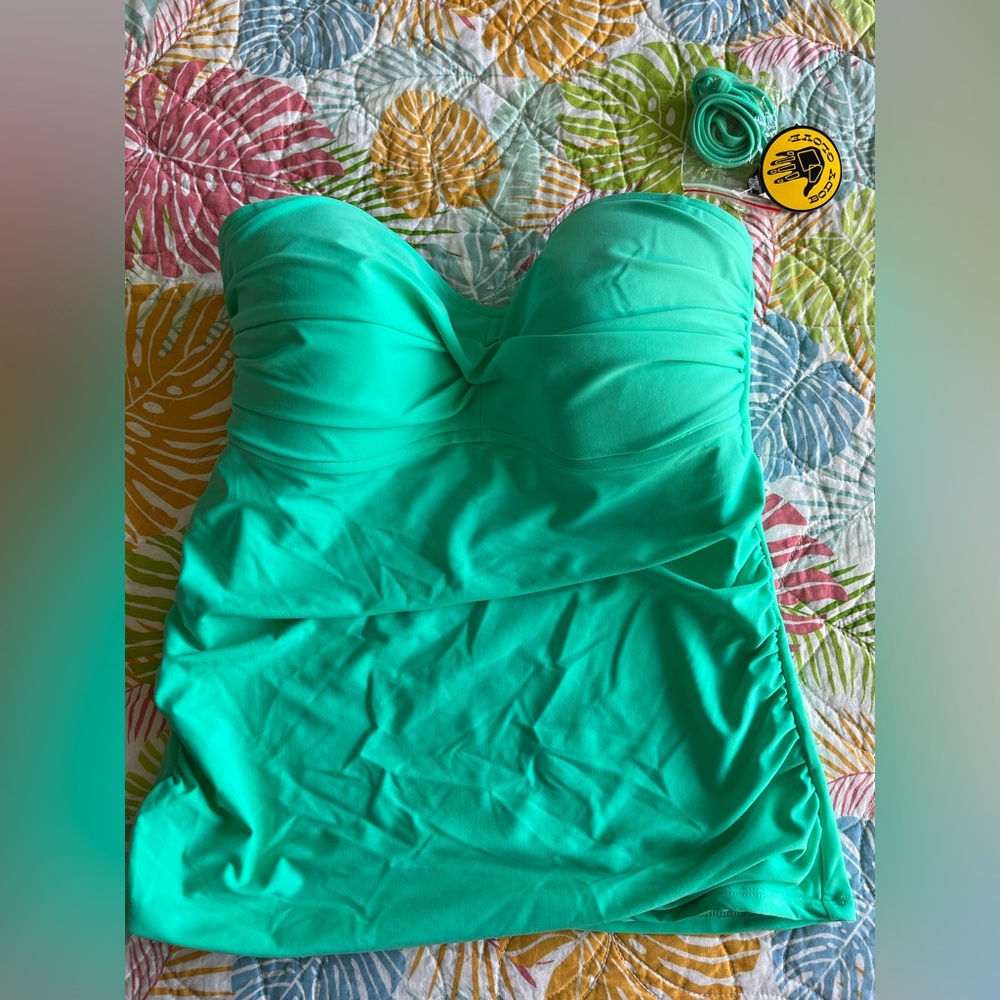 Body Glove Smoothies bandeau Tankini size XL NWT